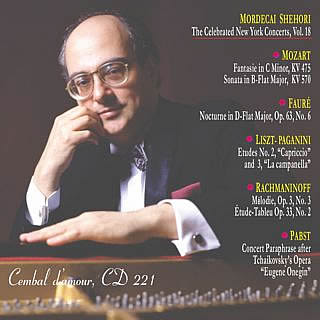 Mordecai Shehori, Piano